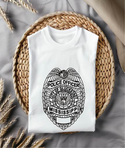 Mississippi Police Officer Badge, Police Badge, Police Officer Badge, Mississippi Police Badge