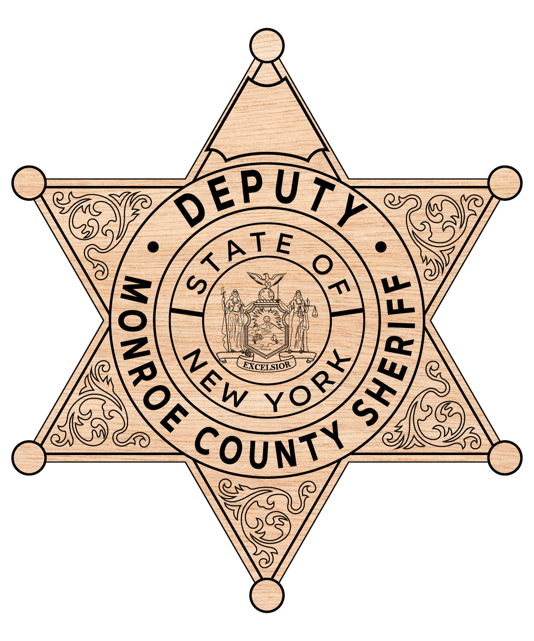 Monroe County Deputy Sheriff Badge SVG, Monroe County Sheriff Badge Vector, County Law Enforcement Badge, Deputy Sheriff Badge SVG, Monroe County SO Emblem