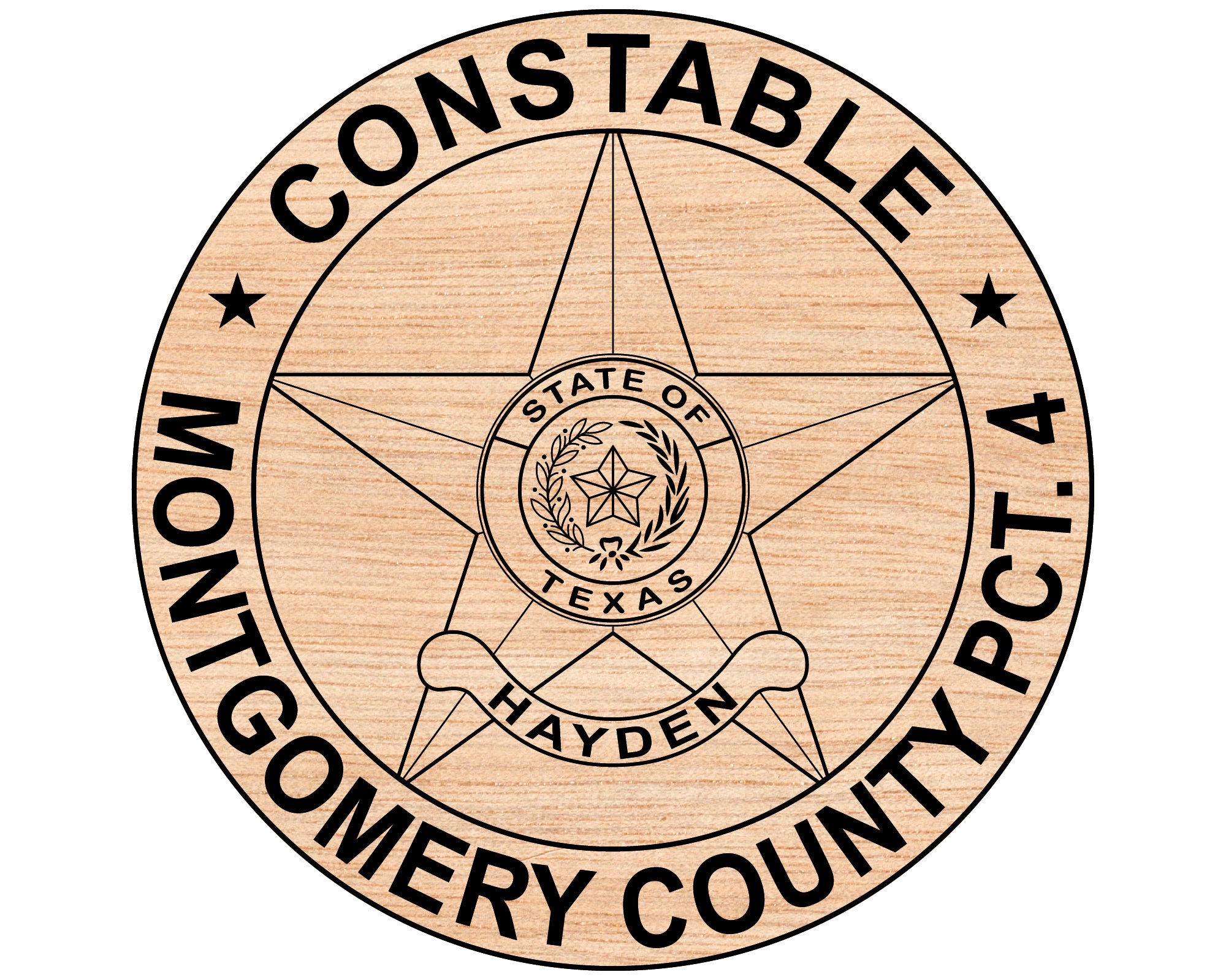 Montgomery County Constable Badge SVG, Texas Police Badge Vector, Montgomery Pct 4 Constable SVG, Law Enforcement Badge Digital File, Police Patch SVG Design