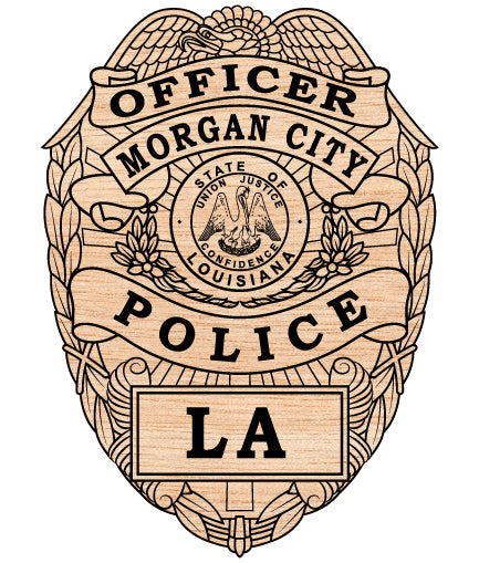 Morgan City Police Officer Badge SVG, Morgan City Louisiana Police Badge Vector, Morgan City Police SVG Emblem, Louisiana Law Enforcement Badge Logo SVG, #support