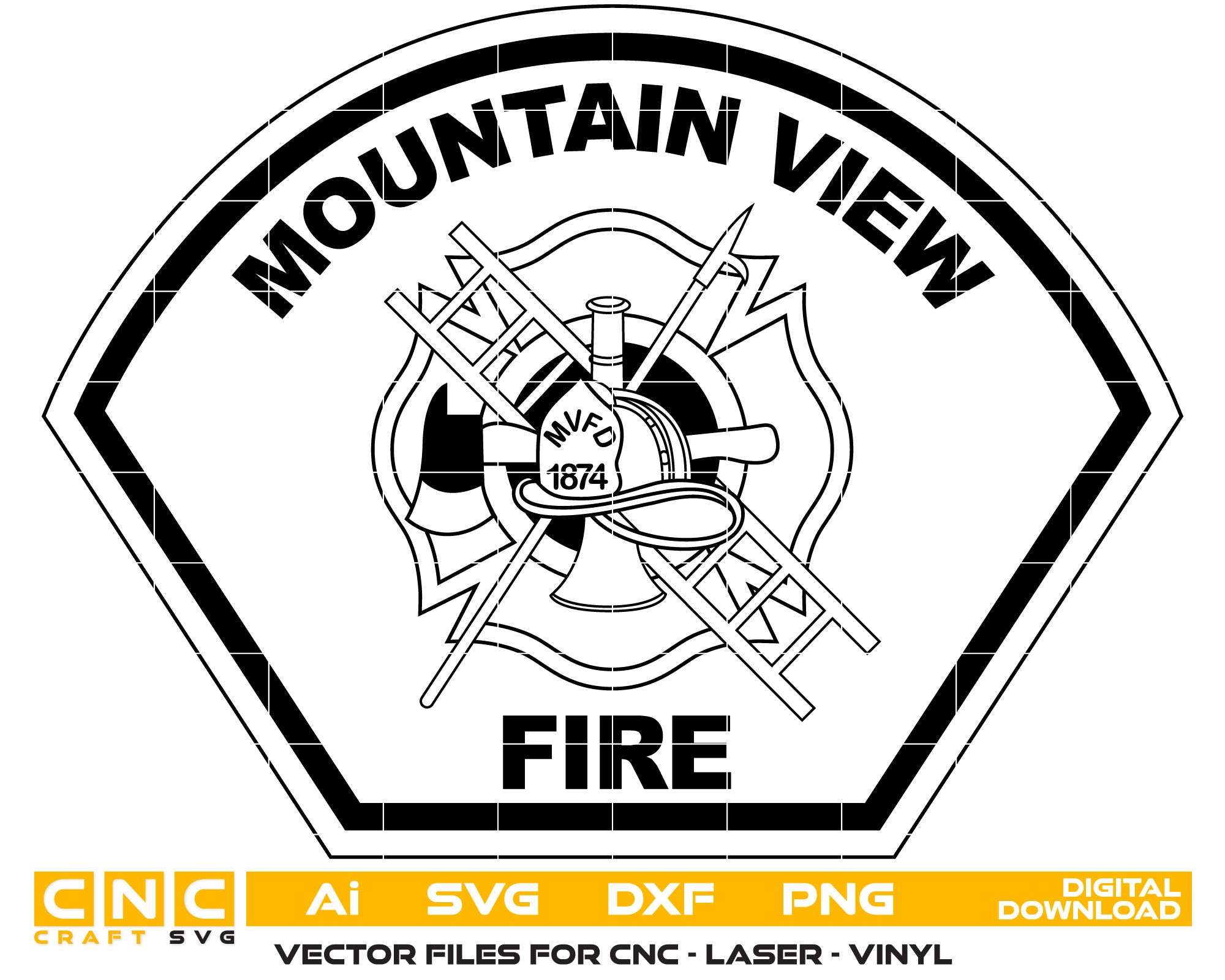 Mountain View Fire Department Badge