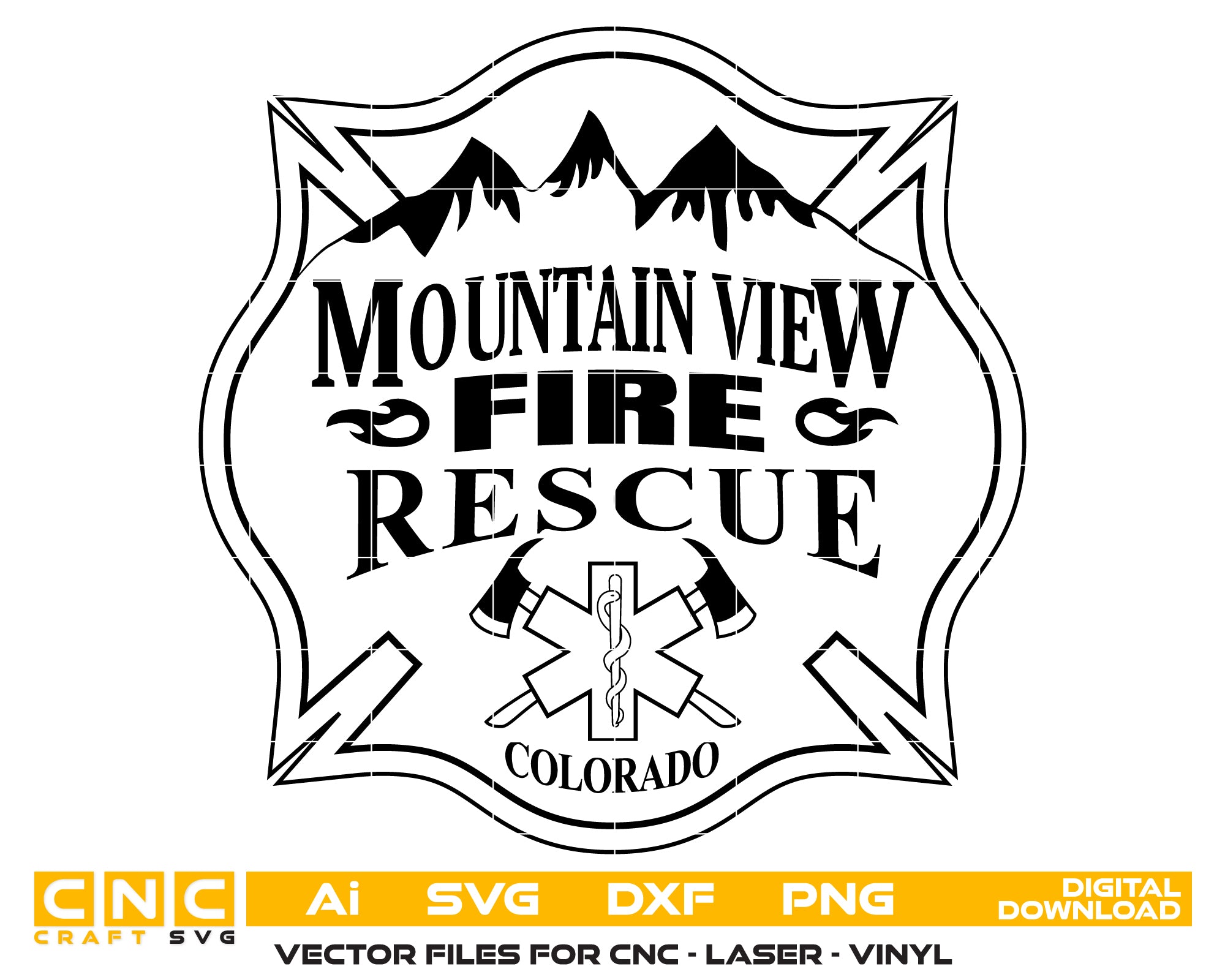 Mountain View Fire Protection Logo SVG
