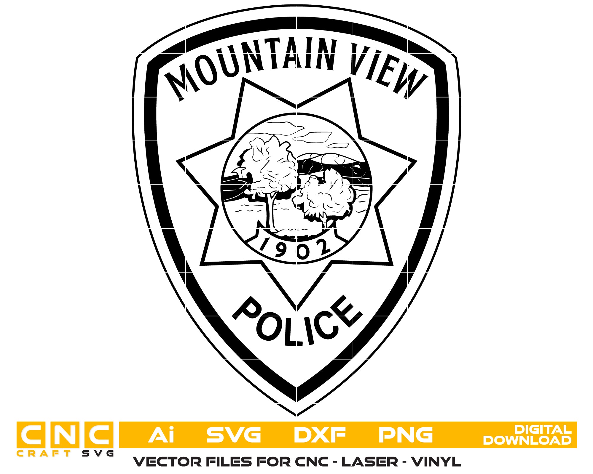 Mountain View Police Badge