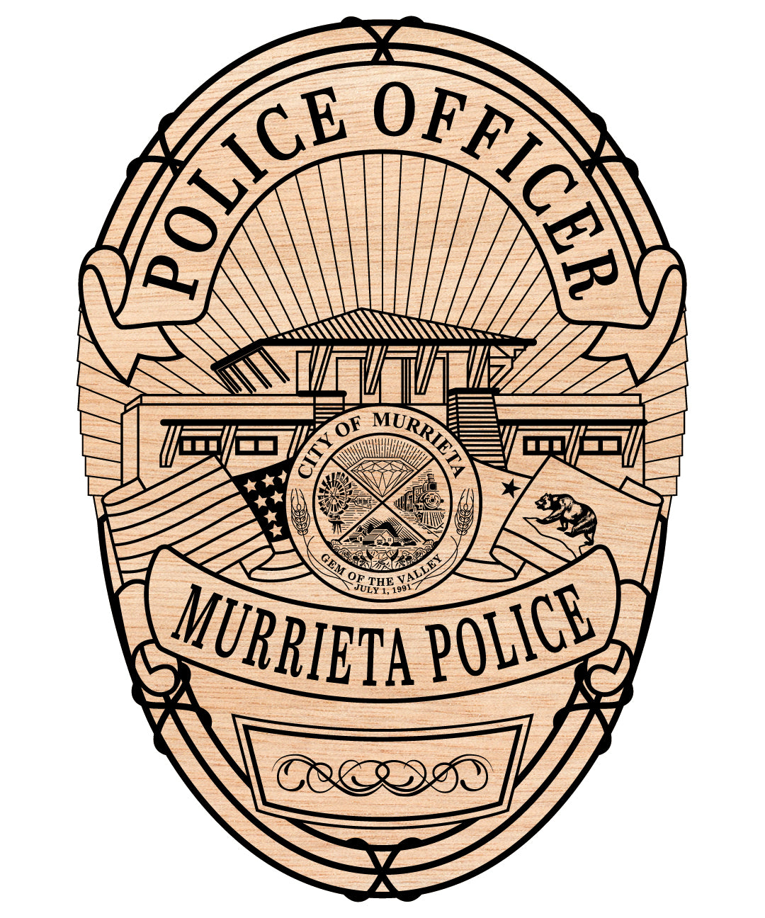 Murrieta Police Officer Badge