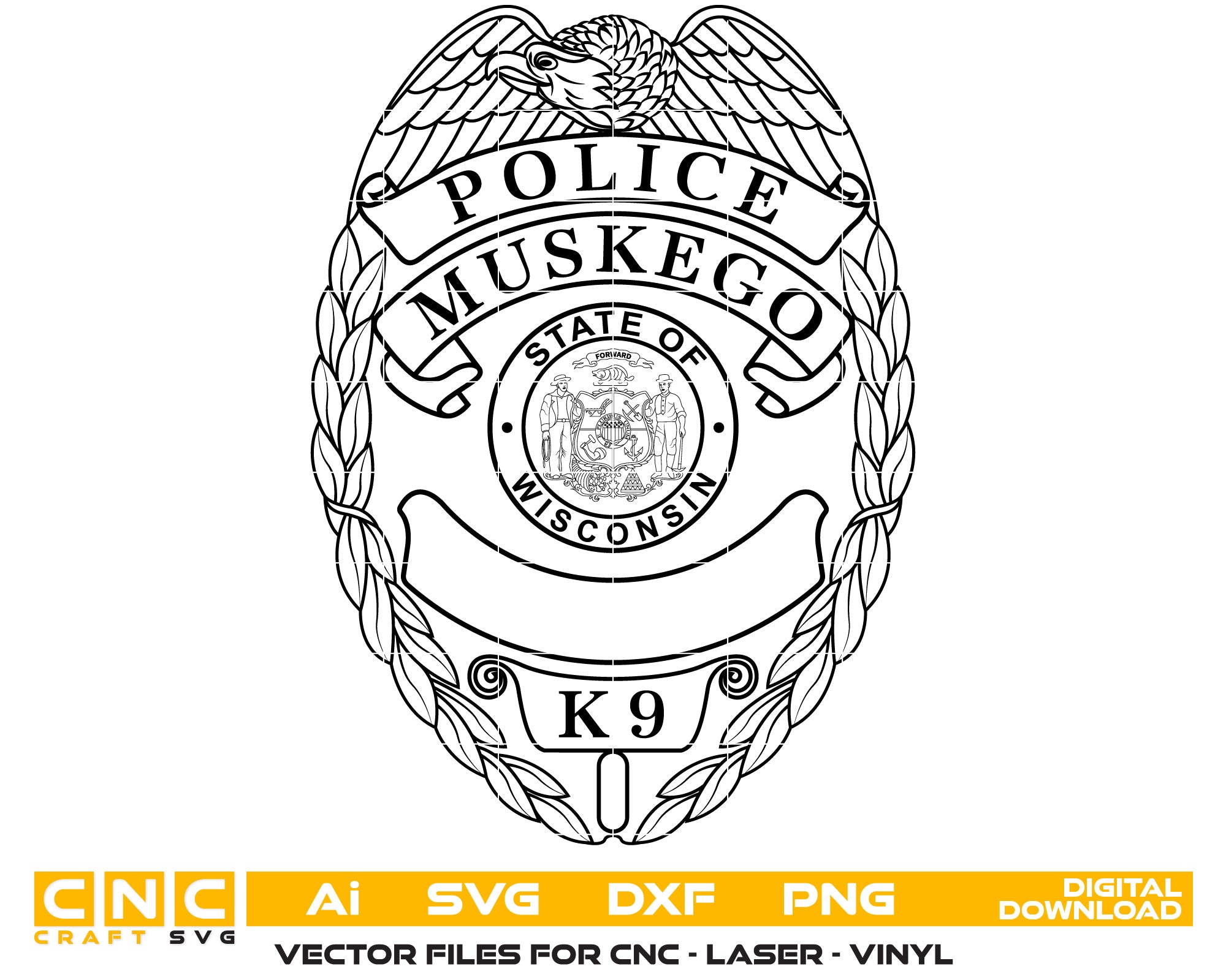 Muskego Police Officer Badge
Police Officer Badge
Police Badge
Police Badge SVG
Wisconsin Police Logo