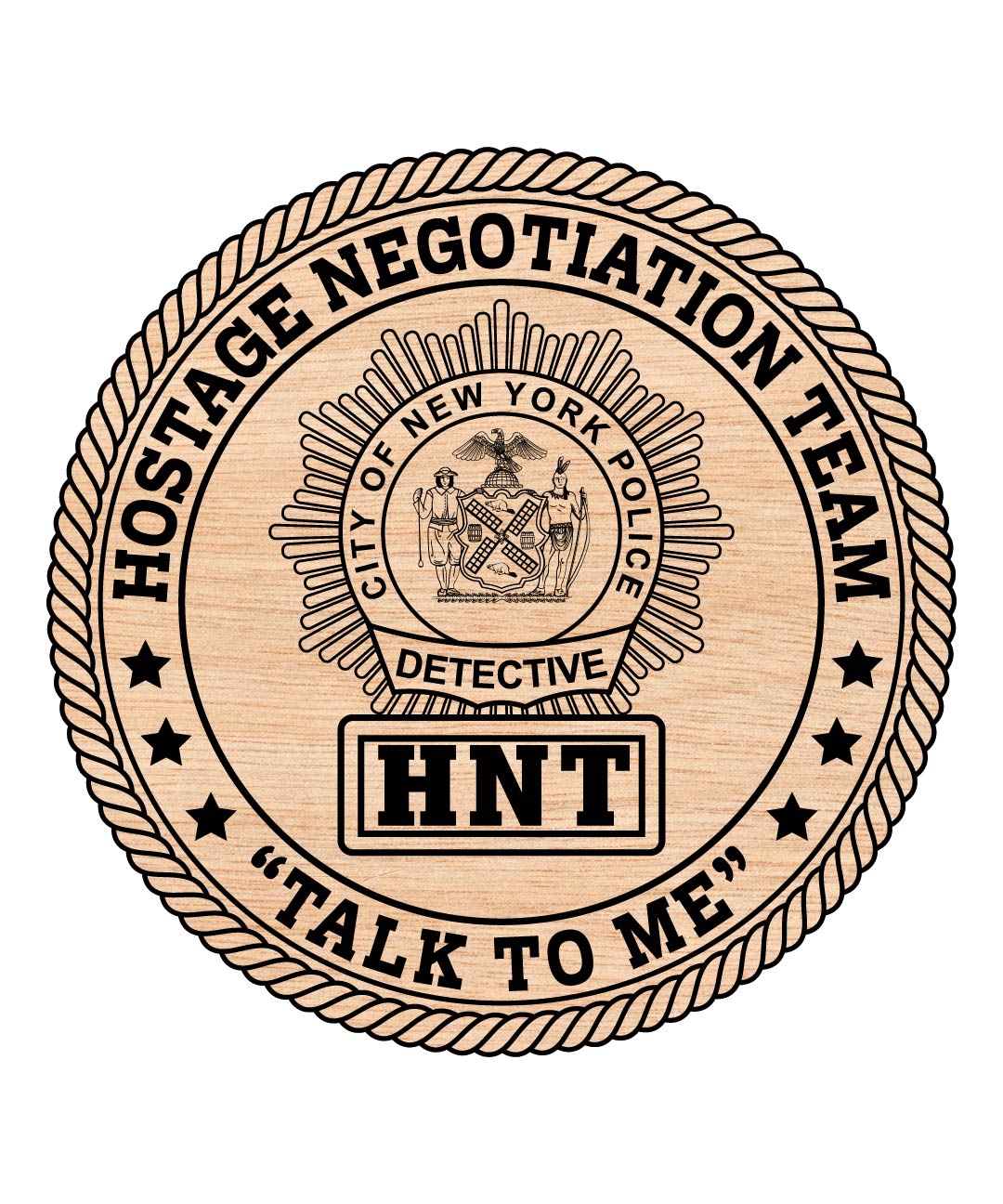 NYPD Hostage Negotiation Team Badge SVG, New York Police HNT Badge Vector, NYPD Detective Badge SVG, Hostage Negotiation Unit Logo, Police Badge SVG New York, NYPD Vector Emblem
