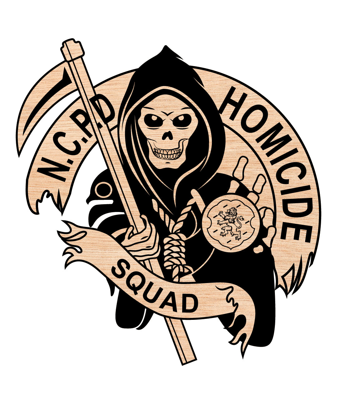 Nassau County Police Homicide Squad Logo Vector Art – Digital Download