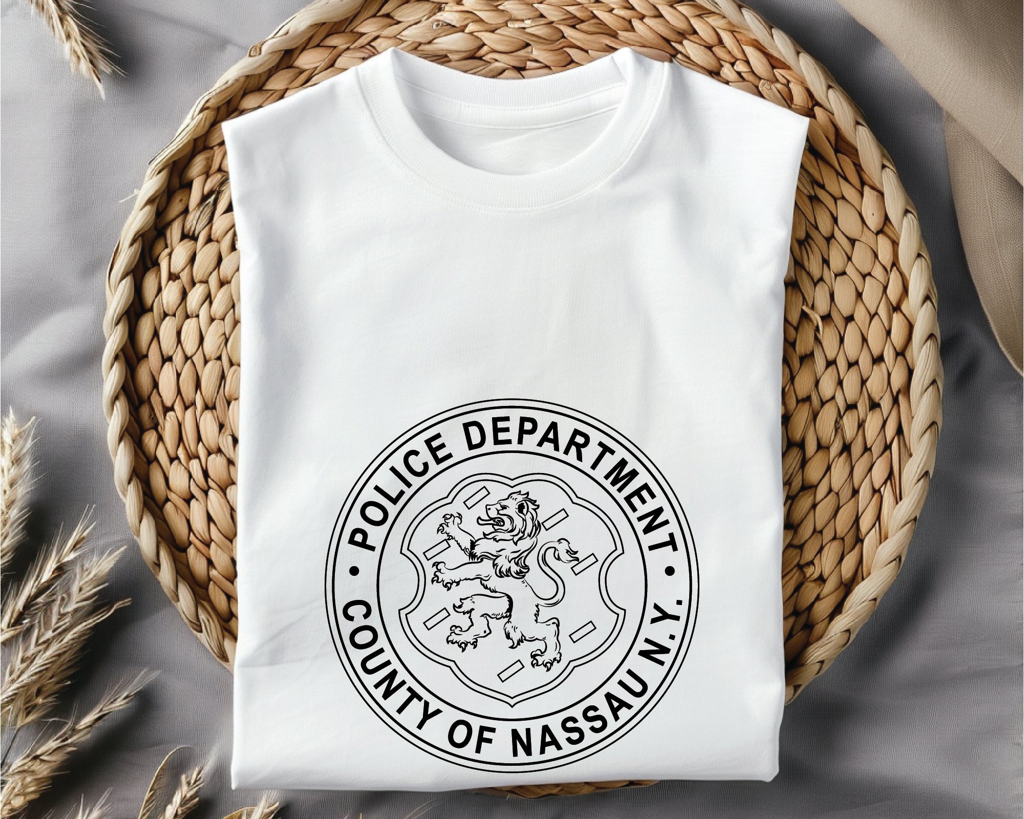 Nassau County Police Logo SVG, Nassau NY Police Department Vector, New York Police Logo SVG, Police Badge Digital File, Law Enforcement SVG Design