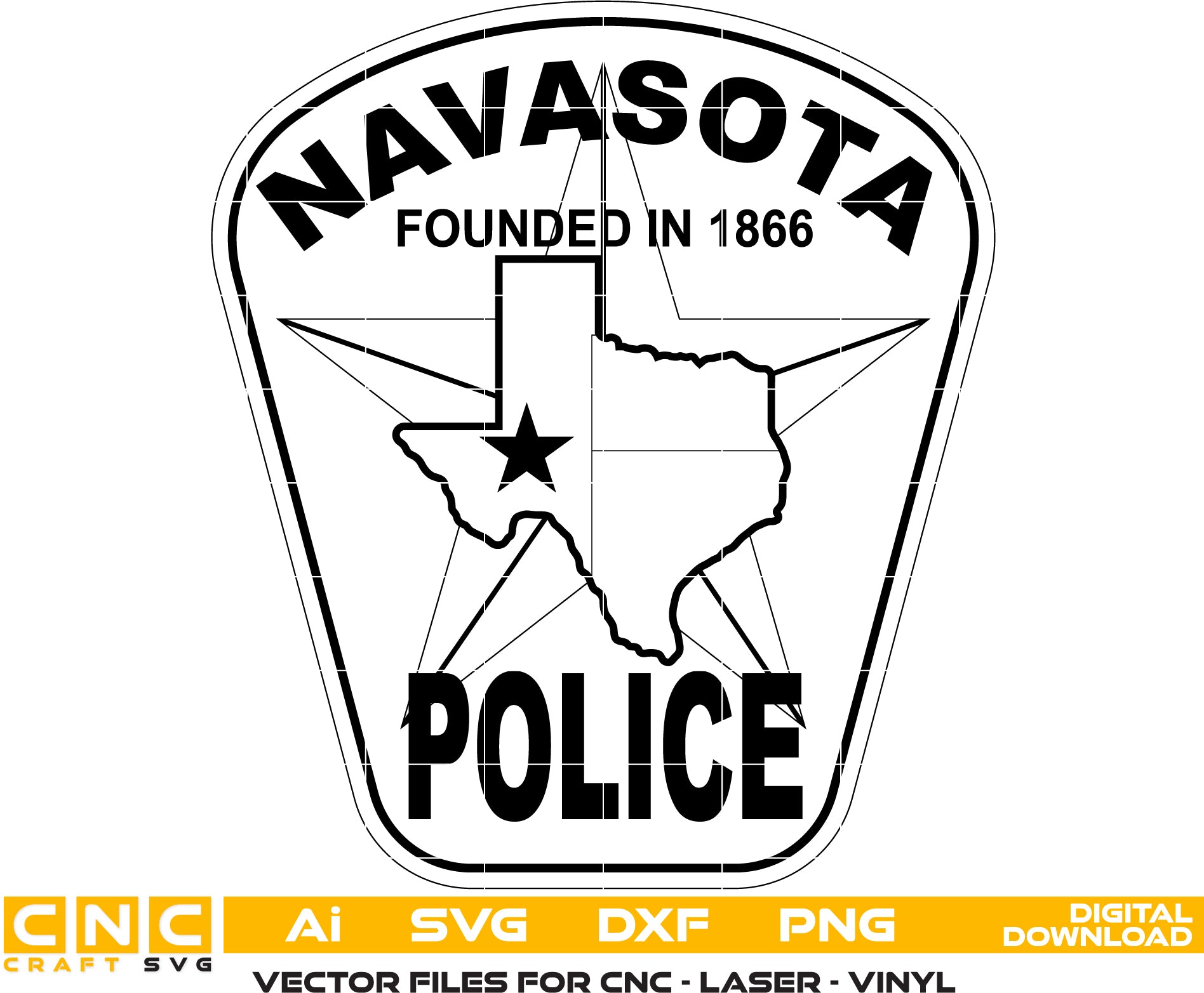 Navasota Police Logo vector art