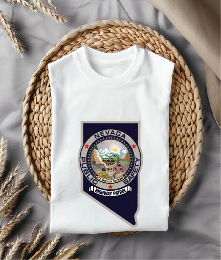 Nevada State Police Highway Patrol Patch SVG, Nevada Highway Patrol Patch Vector, State Police Patch SVG Nevada, Nevada Law Enforcement Patch Vector, Highway Patrol Badge Nevada