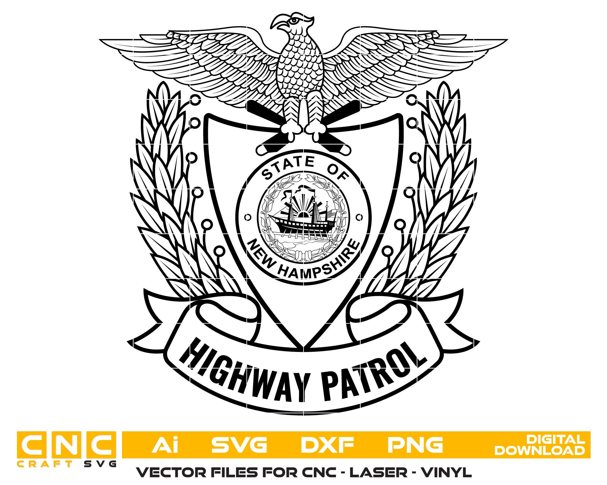 New Hampshire Police Highway Patrol Logo