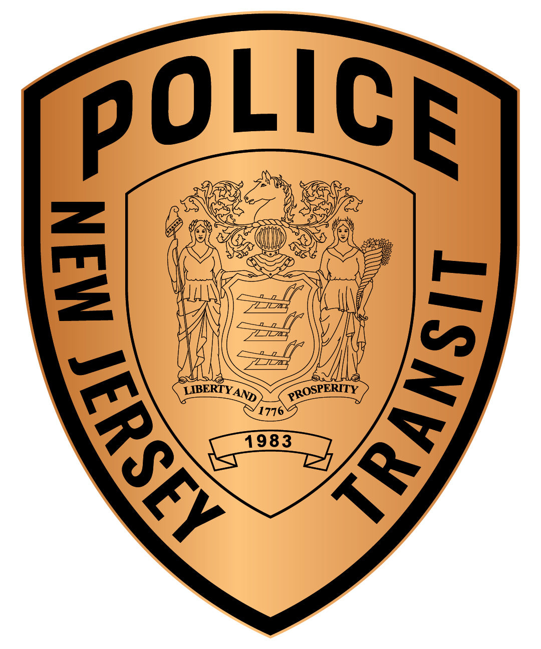 New Jersey Transit Police Badge SVG | Law Enforcement Emblem for CNC & Printing