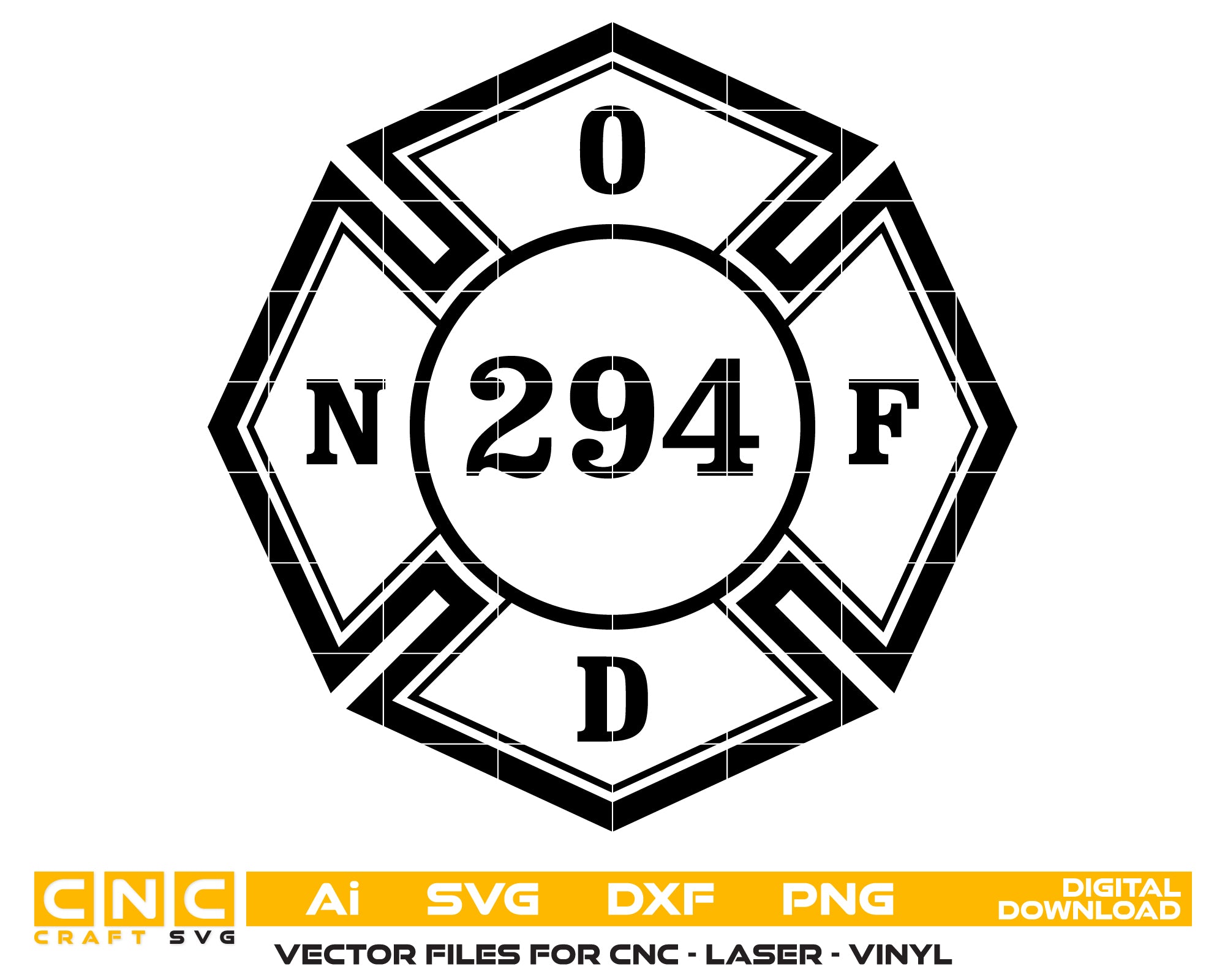 New Orleans 294 Fire Dept. Badge