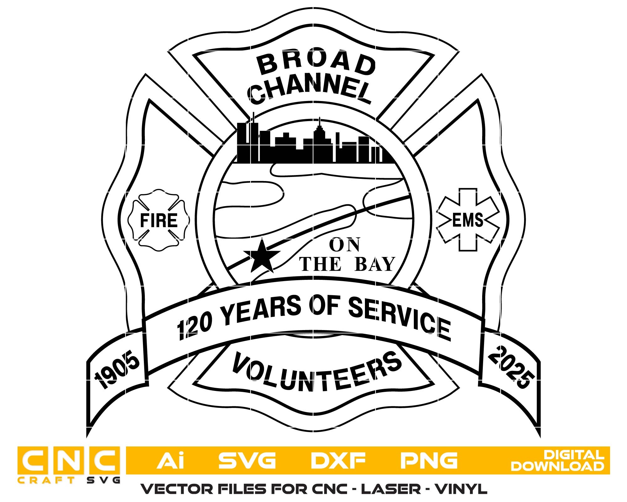New York City Broad Channel Volunteer Fire Dept. Patch