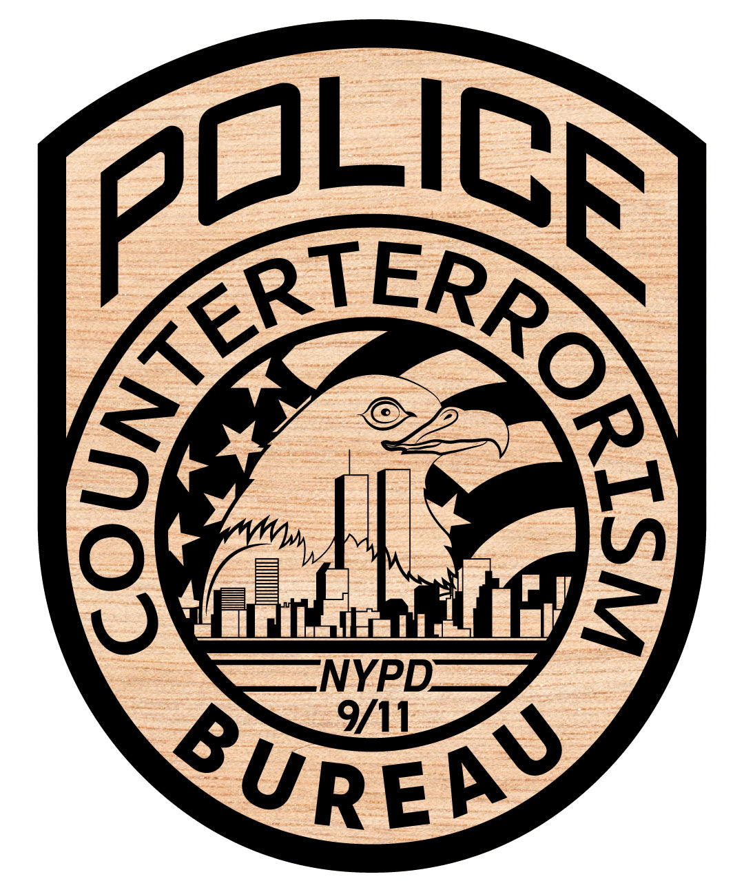 New York Counterterrorism Bureau Police Badge Svg