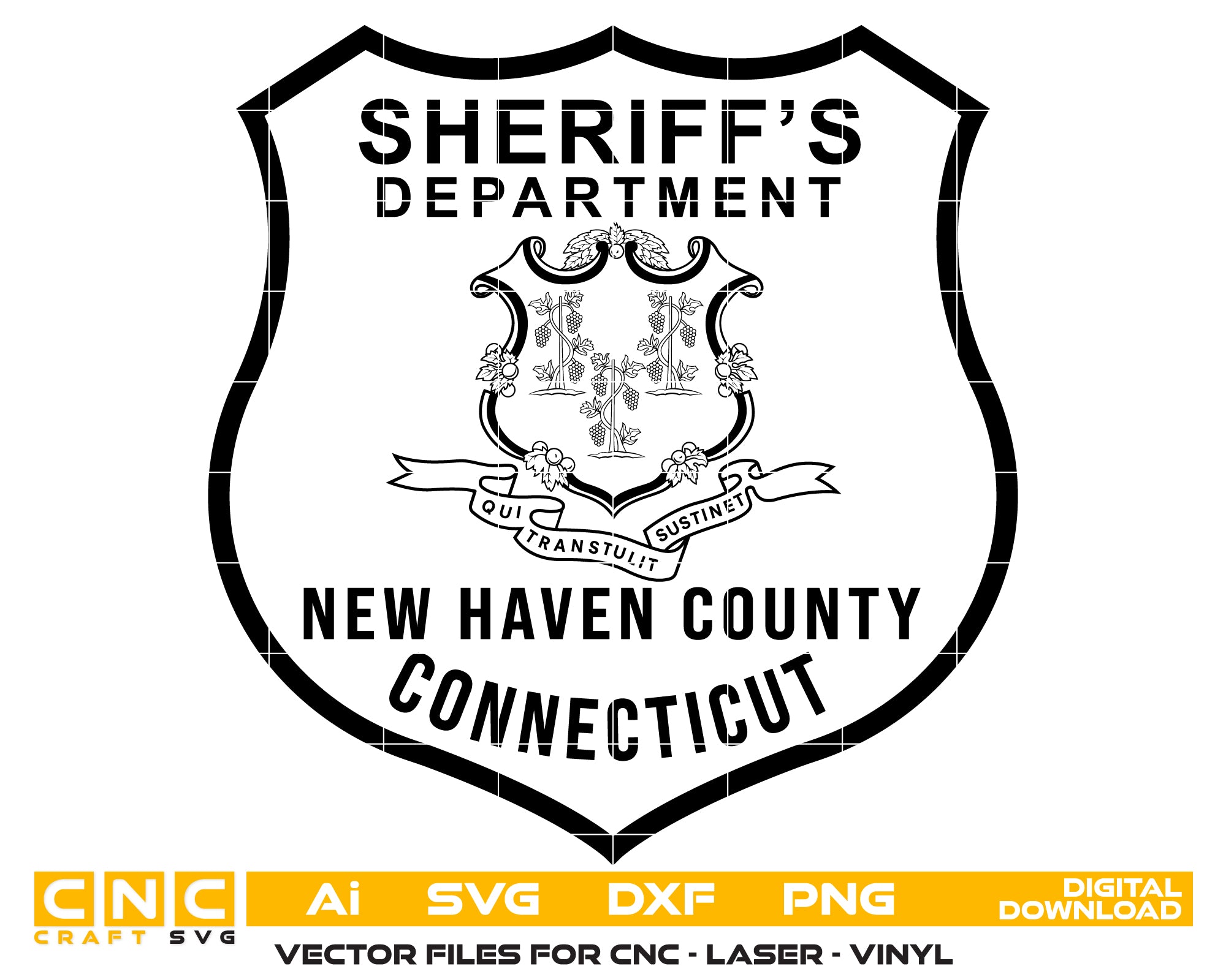 new haven county sheriff’s department patch svg, connecticut sheriff patch vector design, new haven ct sheriff dept svg emblem, connecticut sheriff badge svg, new haven county law enforcement patch svg