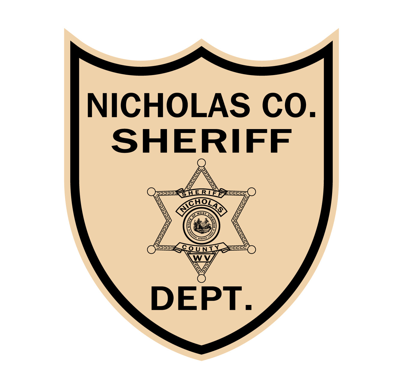 Sheriff's Department Logo
Nicholas County Sheriff 
Sheriff Badge
Sheriff Badge Svg
Sheriff Logo