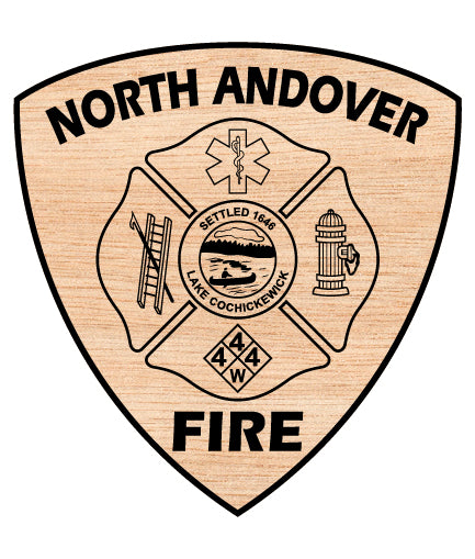 north andover fire department badge svg, north andover firefighter badge vector, north andover ma fire dept svg emblem, massachusetts fire department badge svg, north andover fire rescue badge svg
