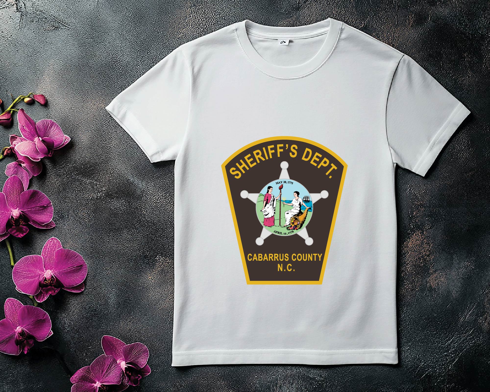 Cabarrus County Sheriff Patch SVG, Cabarrus Sheriff Office Vector, North Carolina Sheriff Patch SVG, Sheriff Patch Color File, Law Enforcement Patch SVG, Cabarrus County Badge Vector