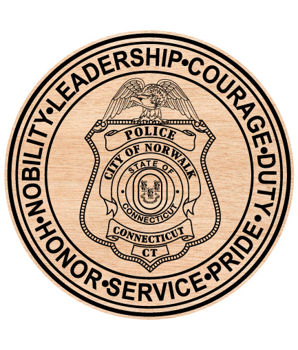 Norwalk Police Department Badge SVG
Connecticut Police Badge Vector
Norwalk Police Emblem Design
Police Badge SVG Norwalk CT
Norwalk Police Department Emblem