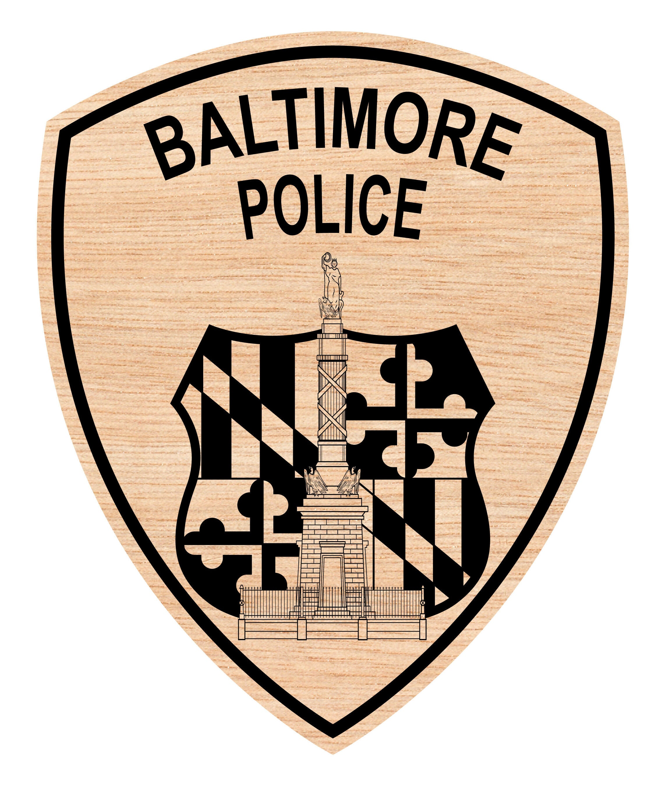 Baltimore Police Badge Woodin