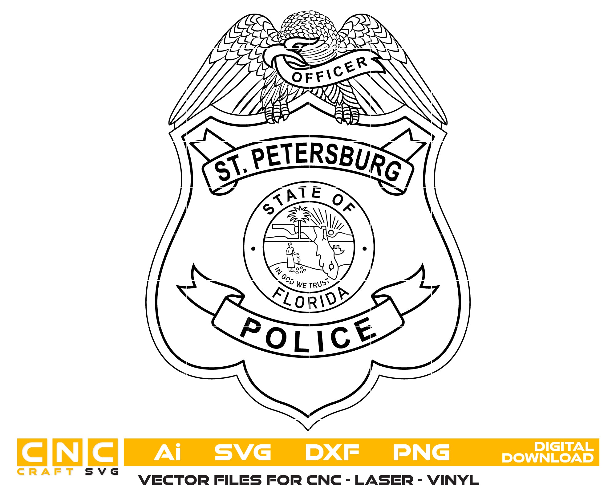 St. Petersburg Police Officer Badge SVG
St Petersburg Police Officer Badge Vector
St Petersburg Police Emblem Design
Police Officer Badge SVG St Petersburg
St Petersburg Law Enforcement Officer Badge