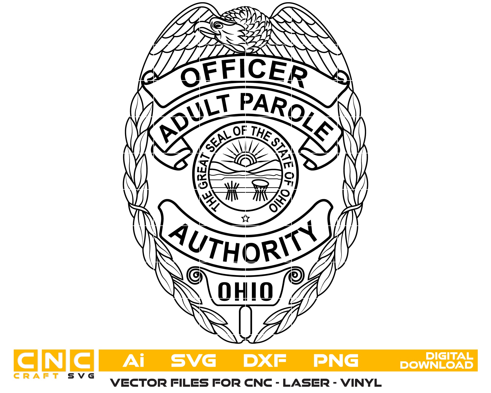 Ohio Adult Parole Officer Badge