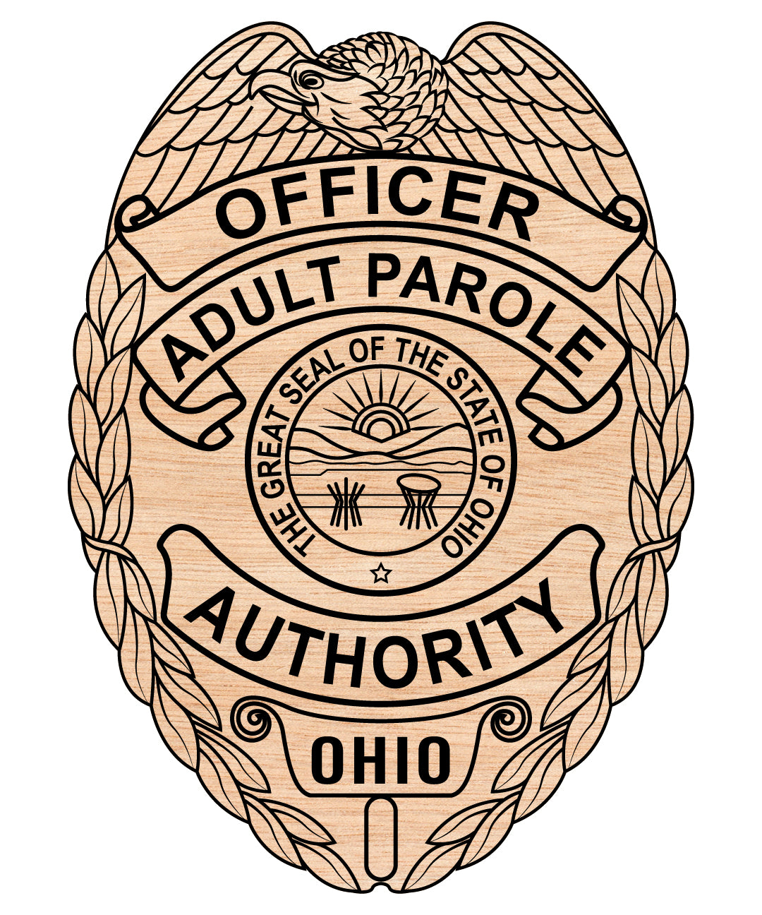 Ohio Adult Parole Officer Badge