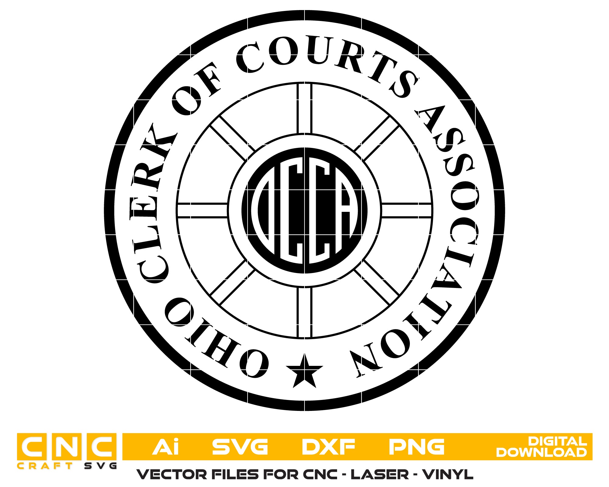 Ohio Clerk of Courts Association Logo SVG