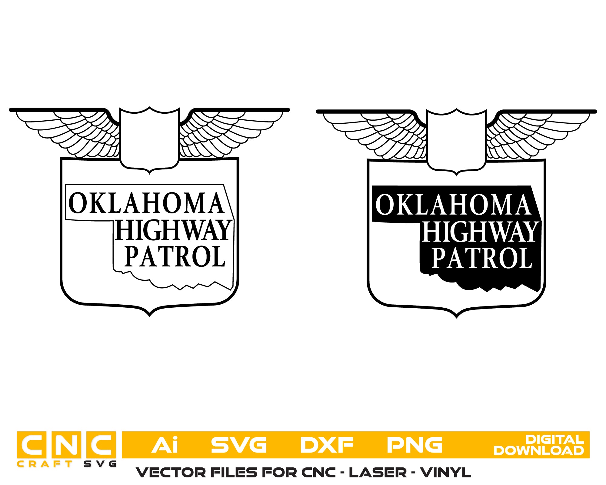 Oklahoma Highway Patrol Hat Badge