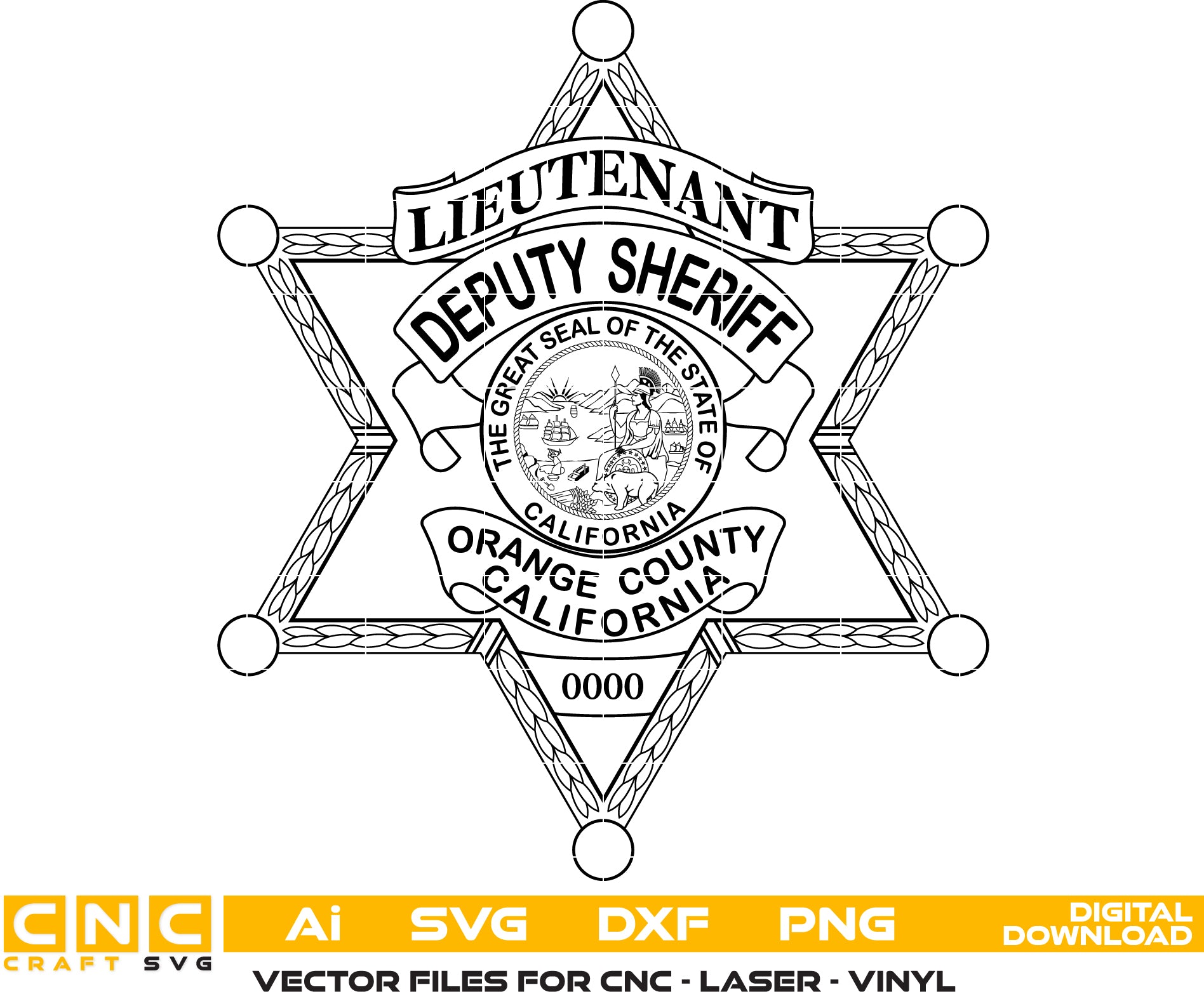 Orange  County Deputy Sheriff Badge