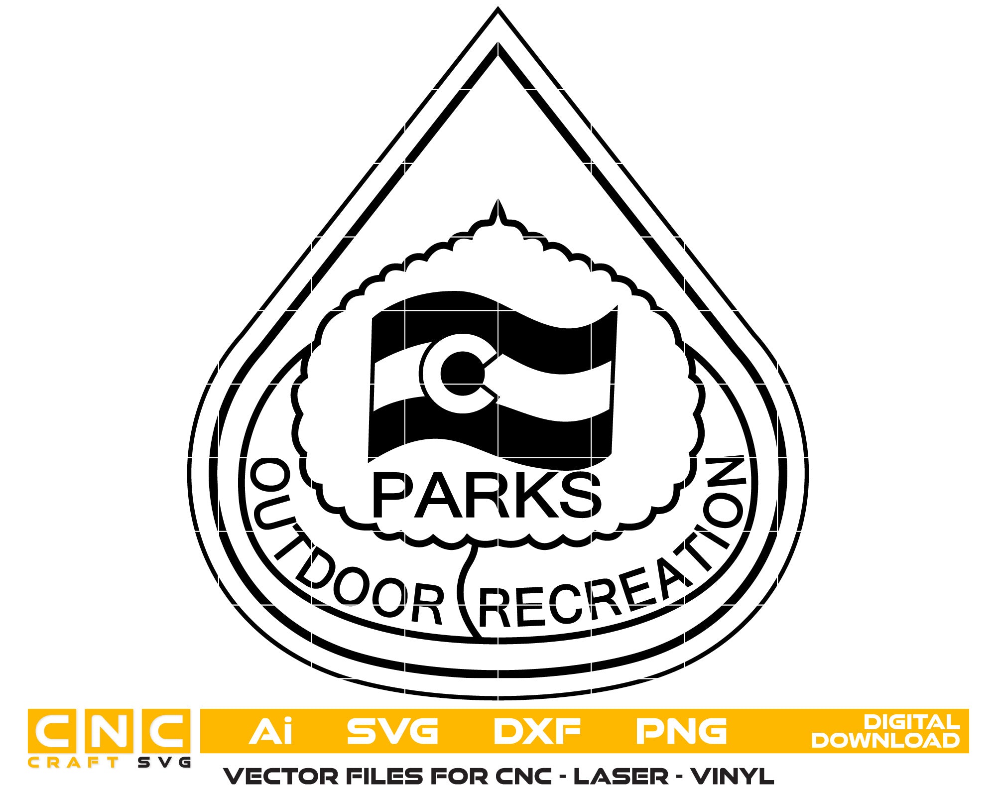 Outdoor Recreation Parks Logo SVG | Nature Adventure Vector for CNC, Vinyl & Print