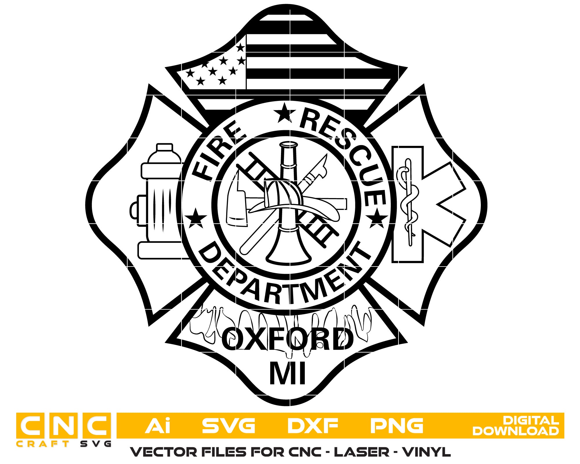Oxford Fire Department Michigan Logo