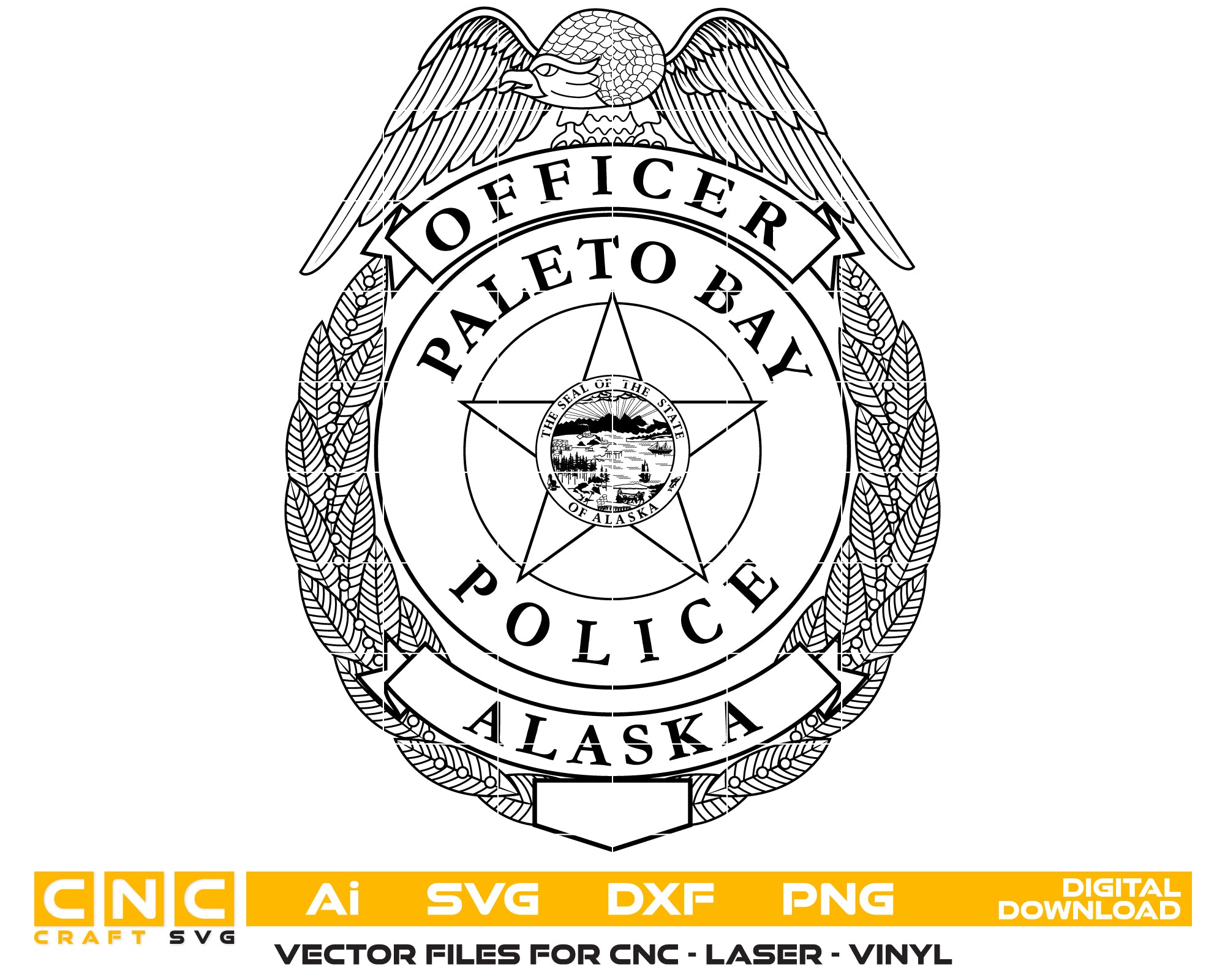 Paleto Bay, Alaska Police Officer Badge