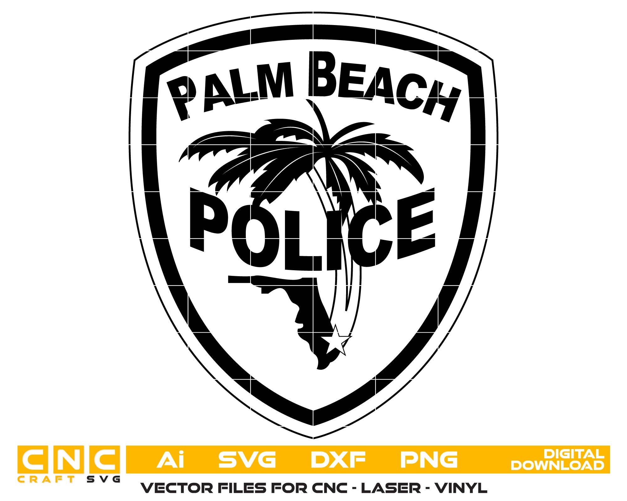 Palm Beach Police Department Patch, Florida