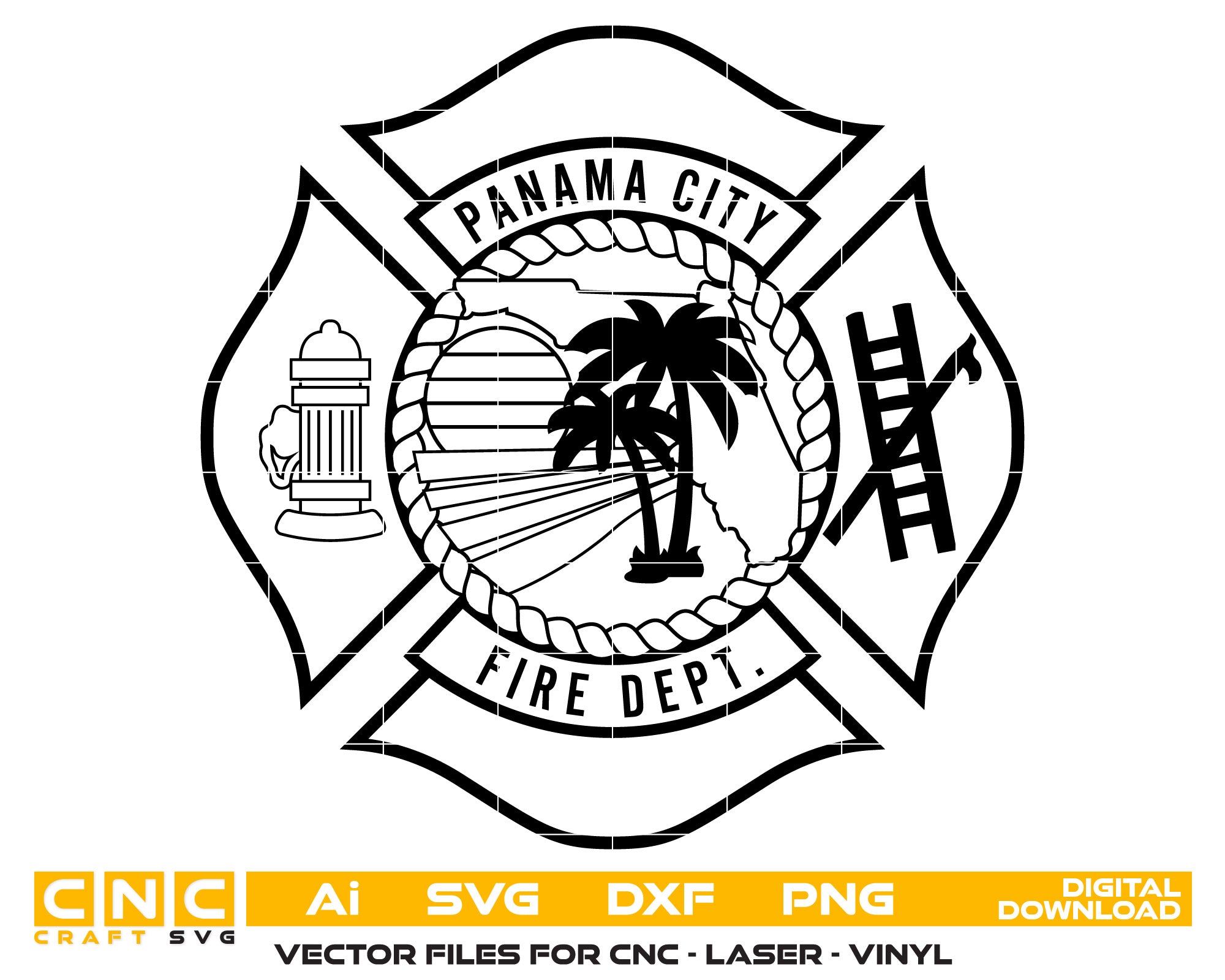 Panama City Fire Department Badge