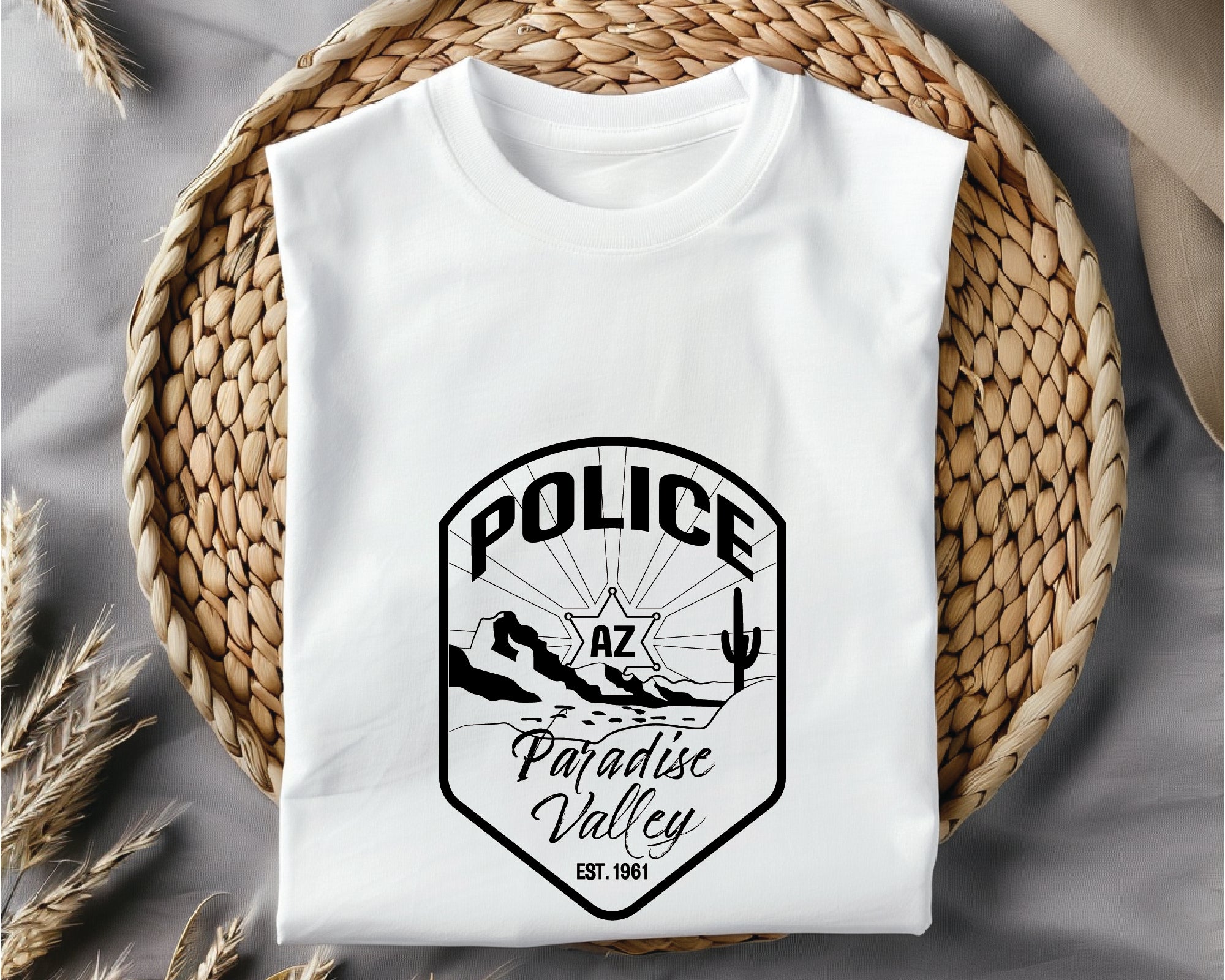 Paradise Valley Police Patch SVG, Paradise Valley AZ Police Badge Vector, Arizona Law Enforcement Patch, Paradise Valley PD Emblem, Police Patch SVG