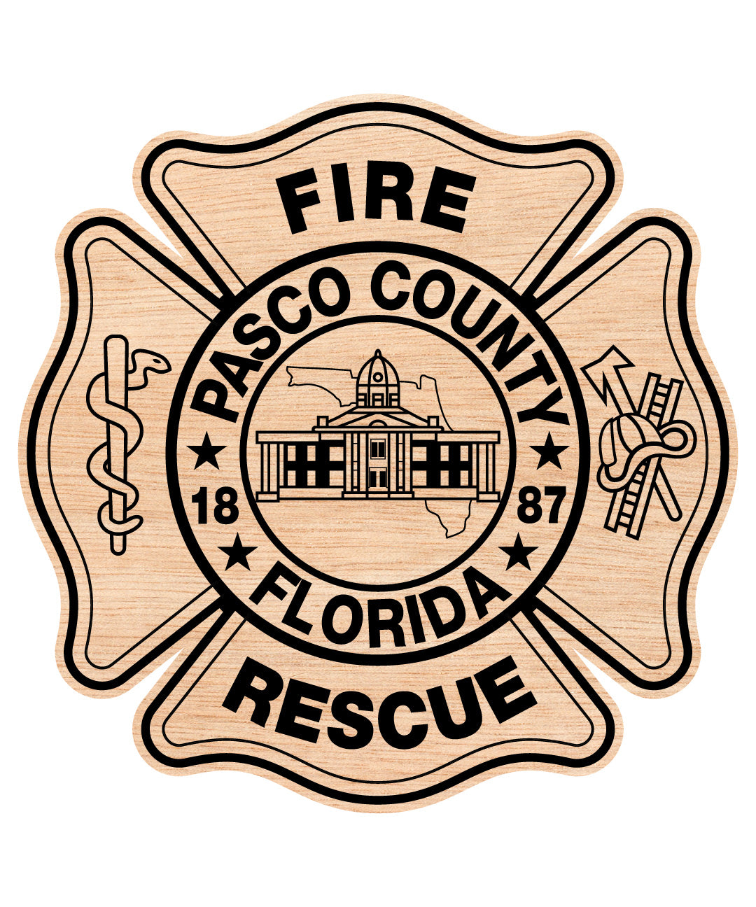 Pasco County Florida Fire Rescue Badge