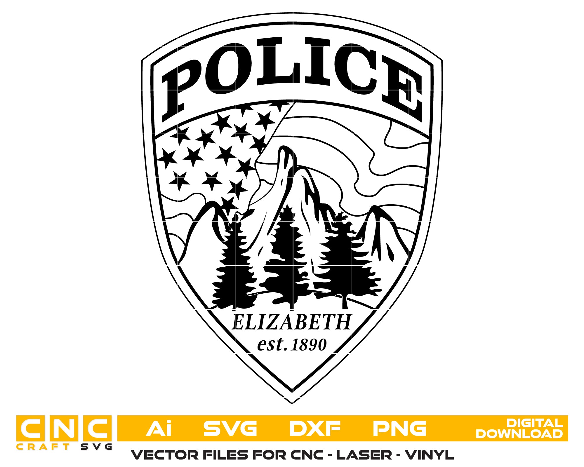 Patrol Division Elizabeth Colorado Patch – Vector Design