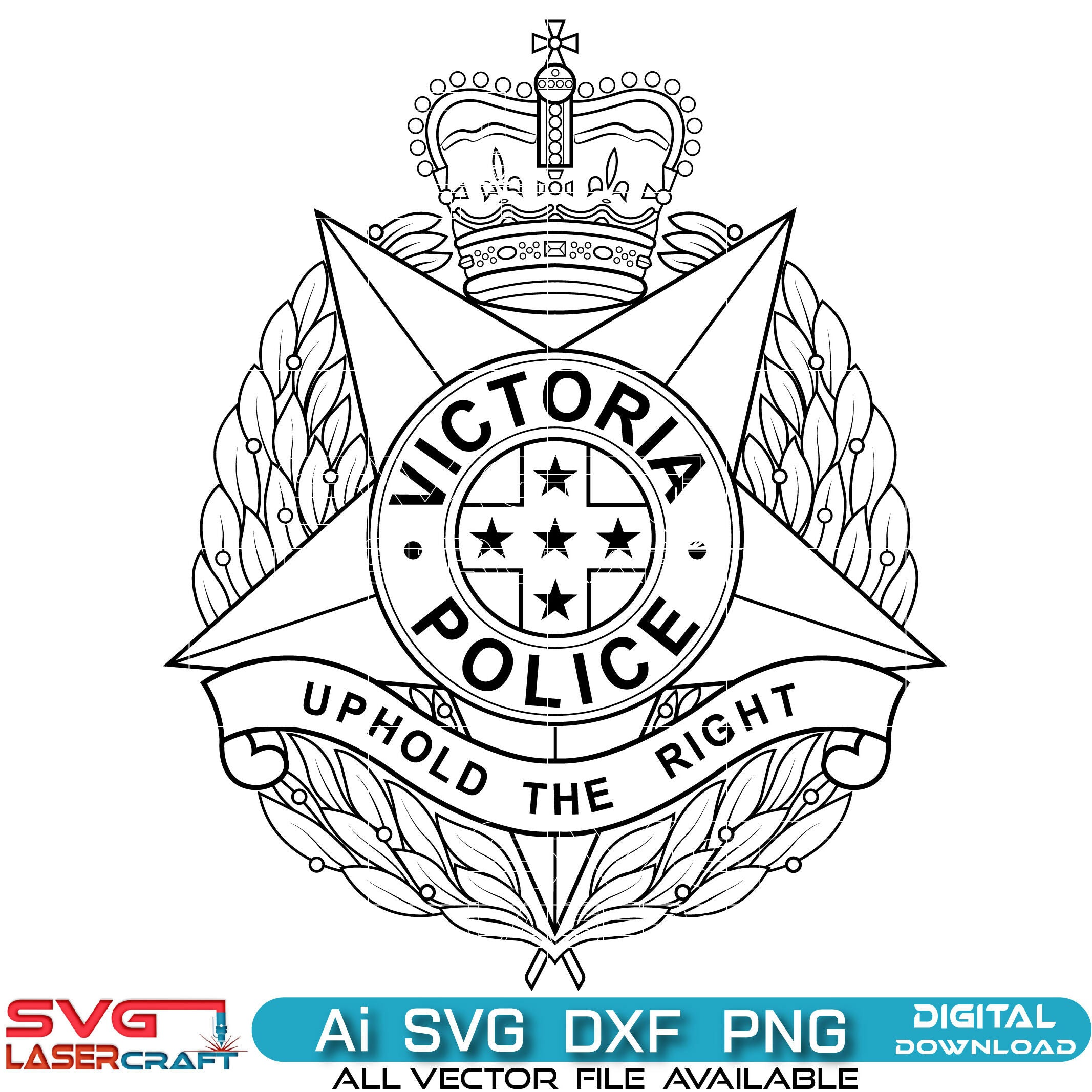 Victoria Police Logo Vector Art