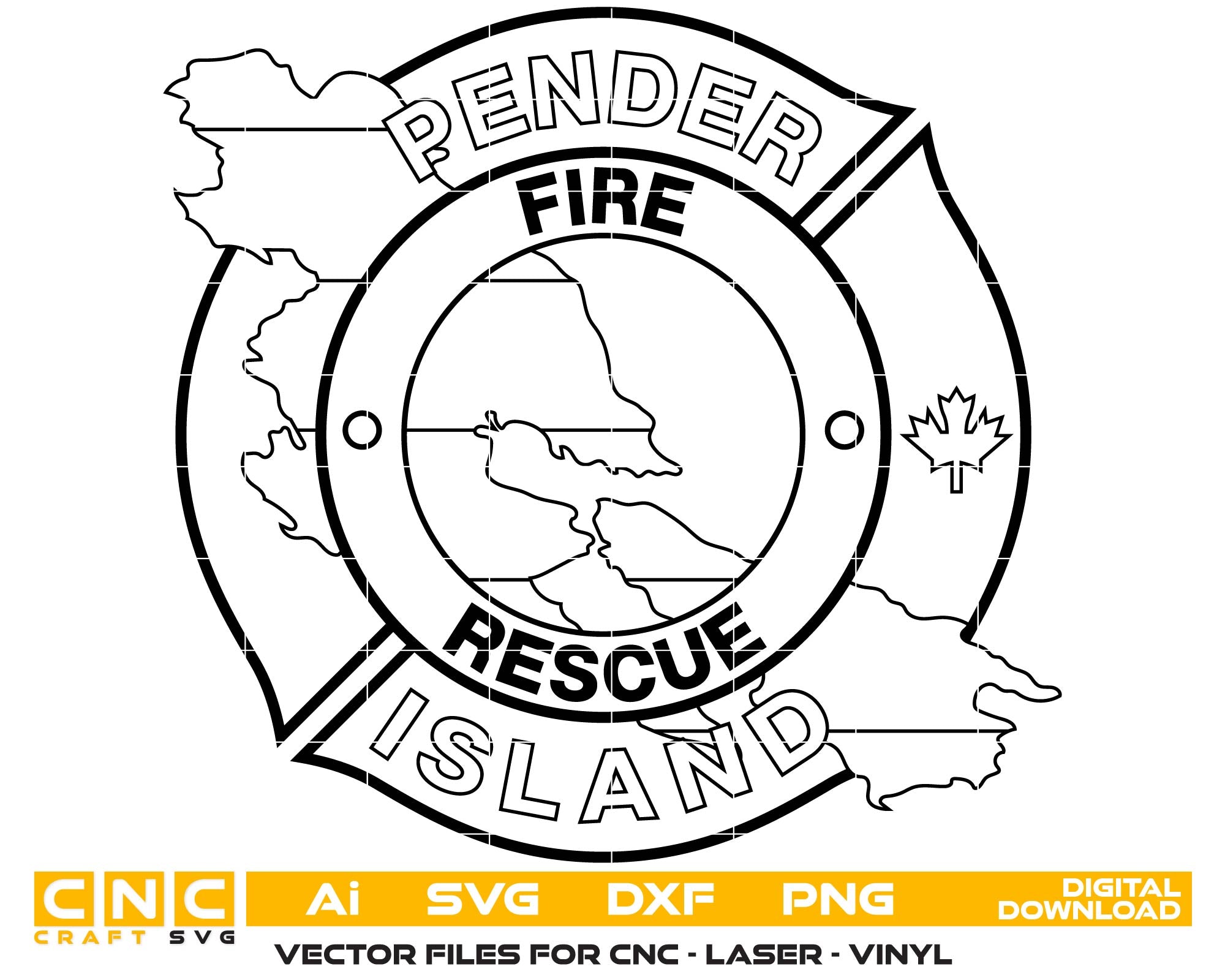 Pender Island Fire Rescue Patch