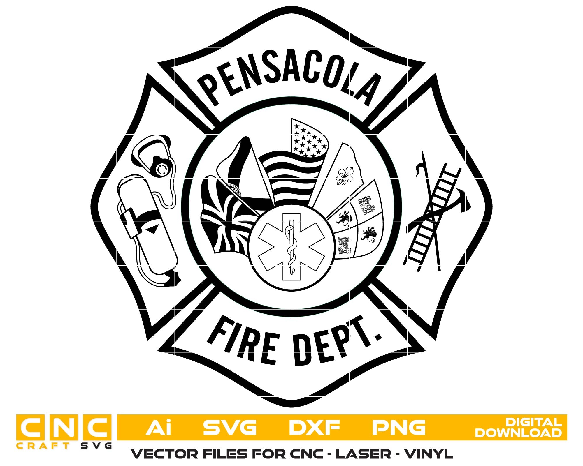 Pensacola Fire Department Badge
