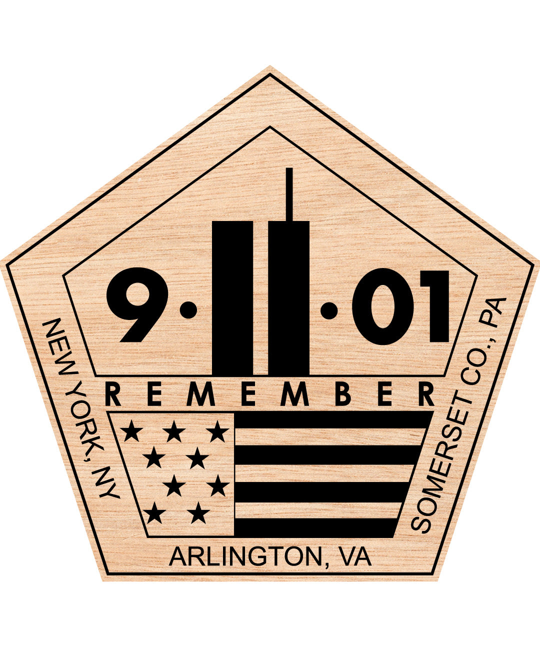 Pentagon Remember Arlington, VA Logo
