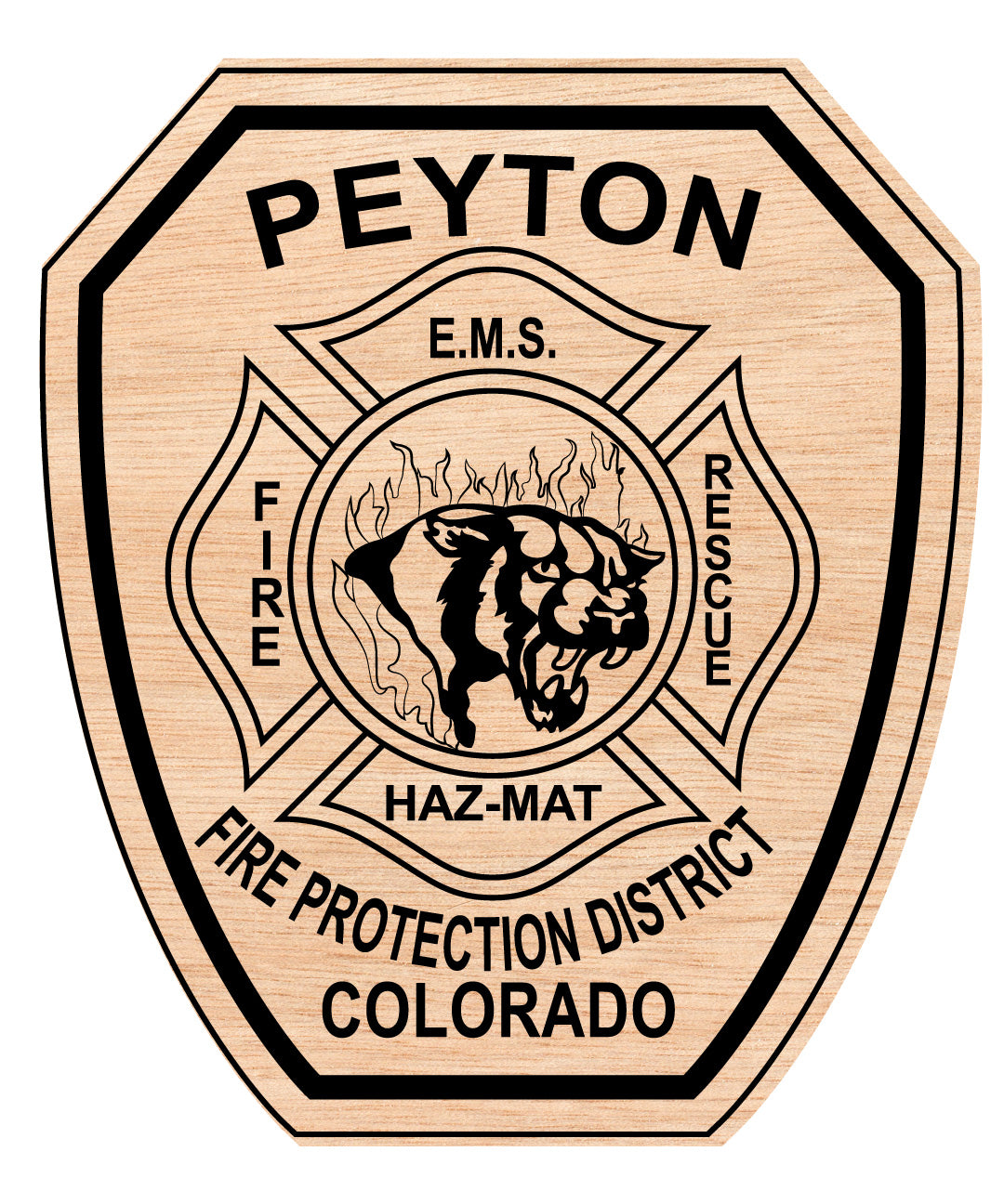 Peyton Fire Protection District Badge SVG