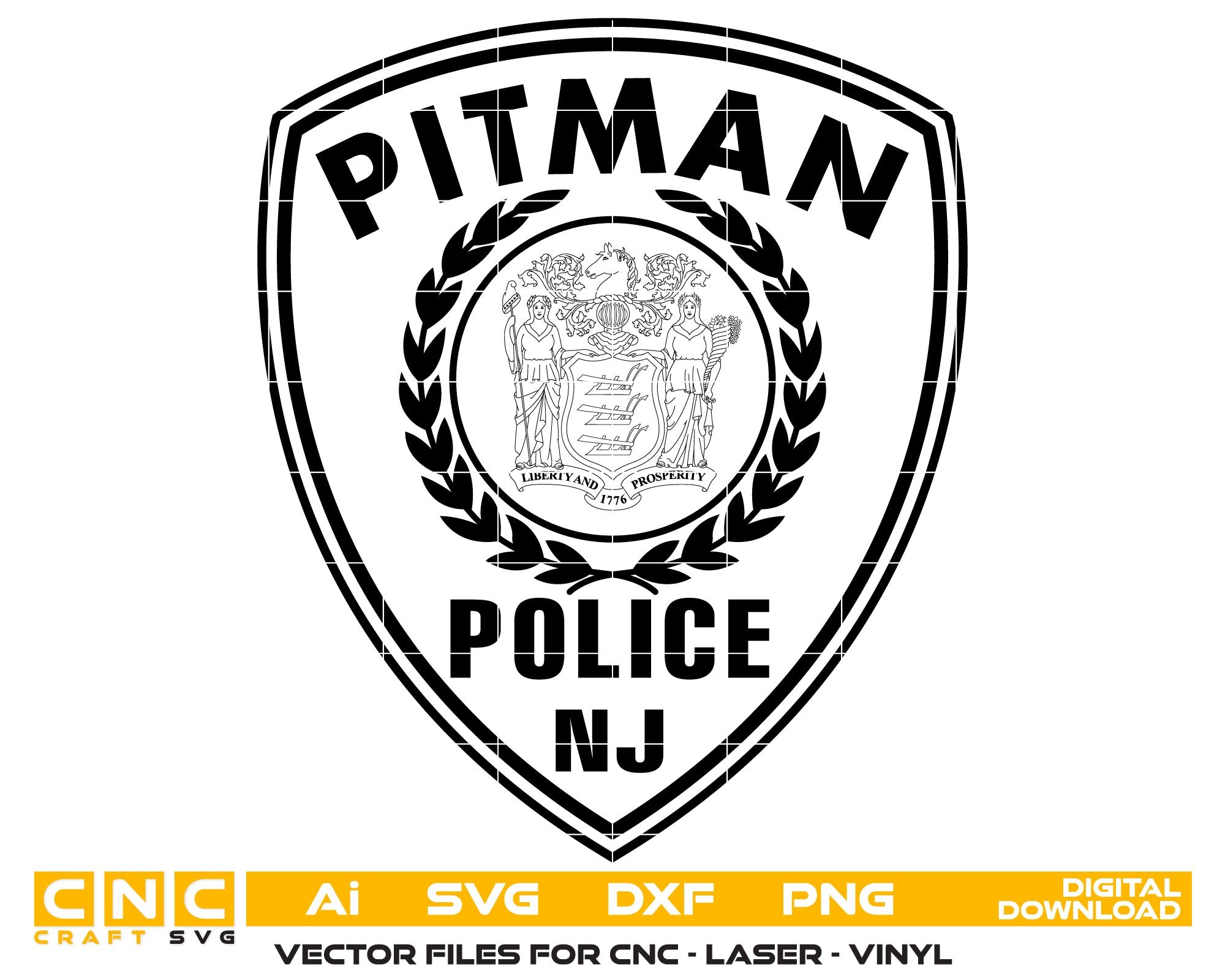 Pitman Police Department Patch, New Jersey