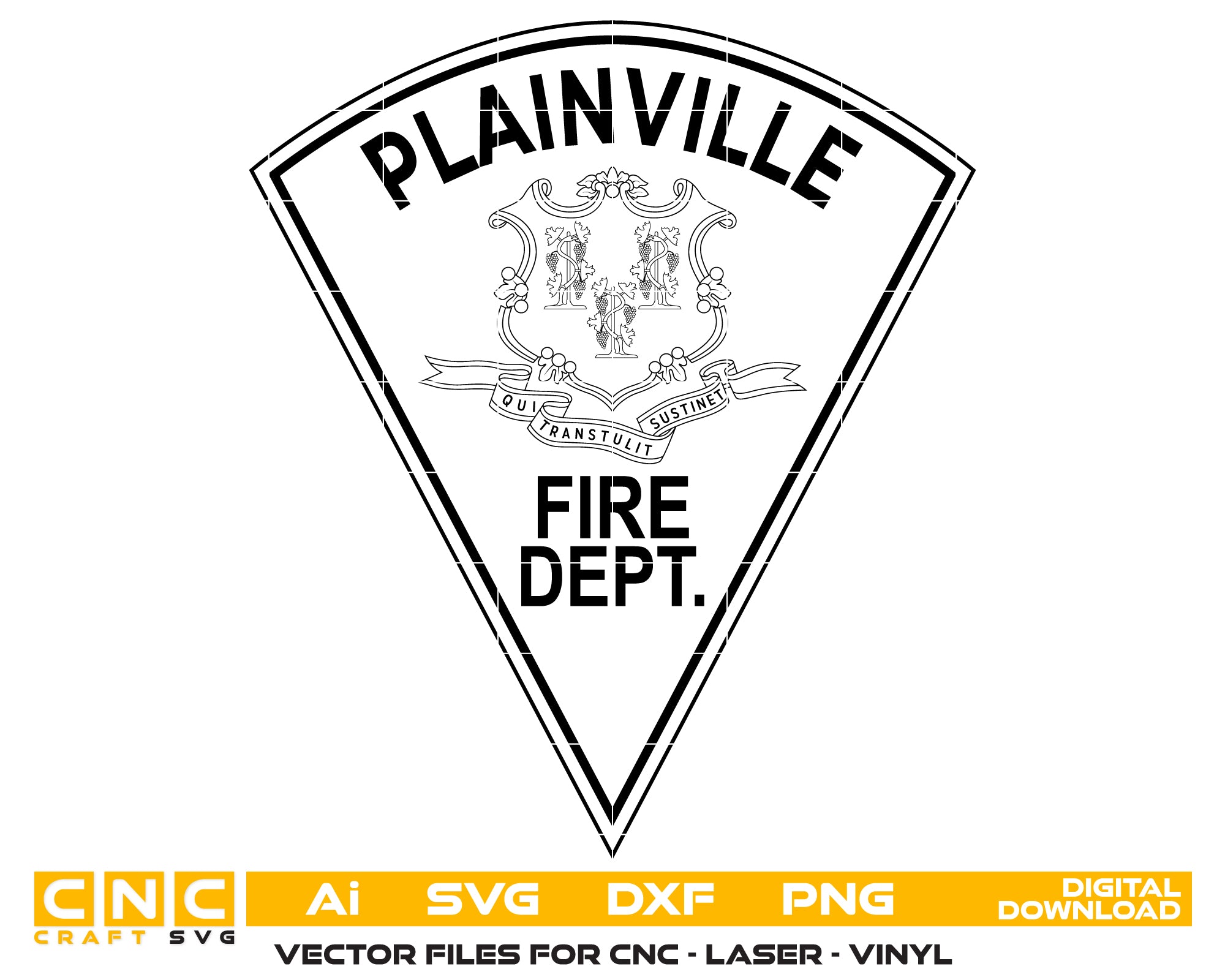 Plainville Fire Department Patch Connecticut SVG, Plainville CT Firefighter Emblem Vector, Plainville Fire Patch SVG, Connecticut Fire Dept Patch, Plainville Fire Logo