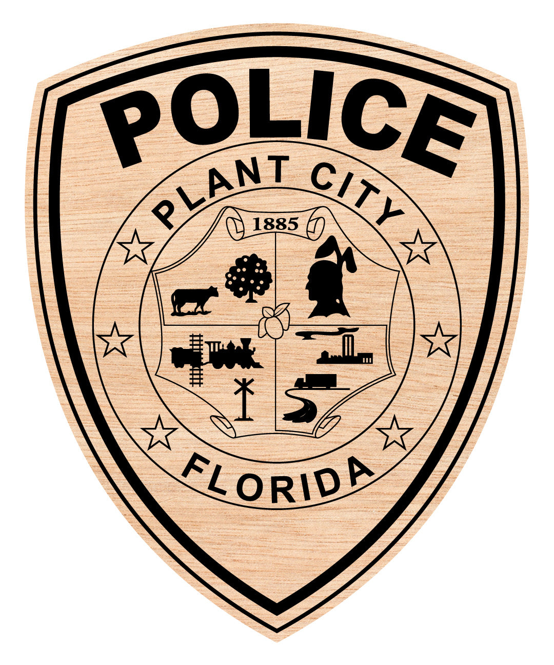 Plant City Florida Police Department Badge