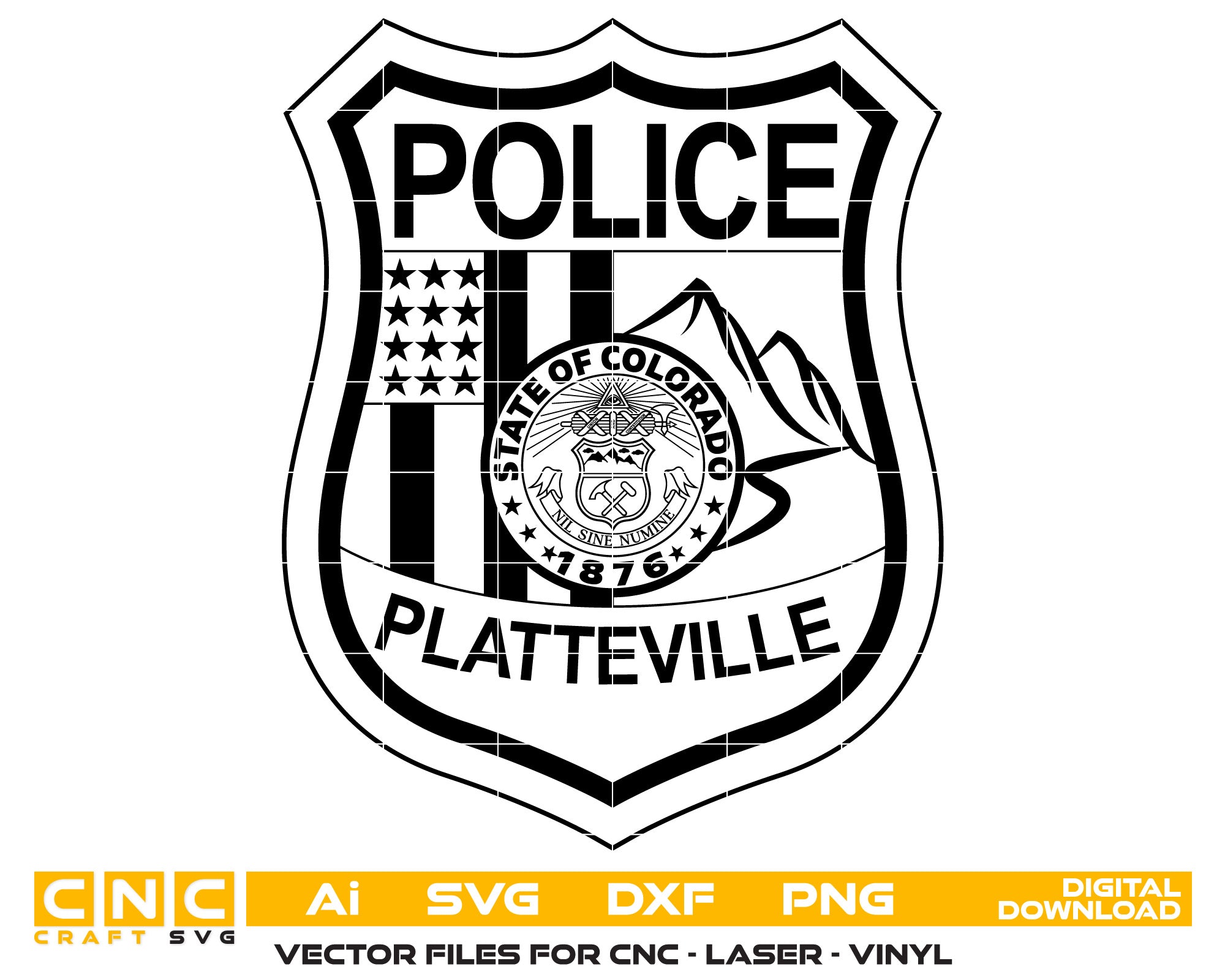Platteville Police Badge