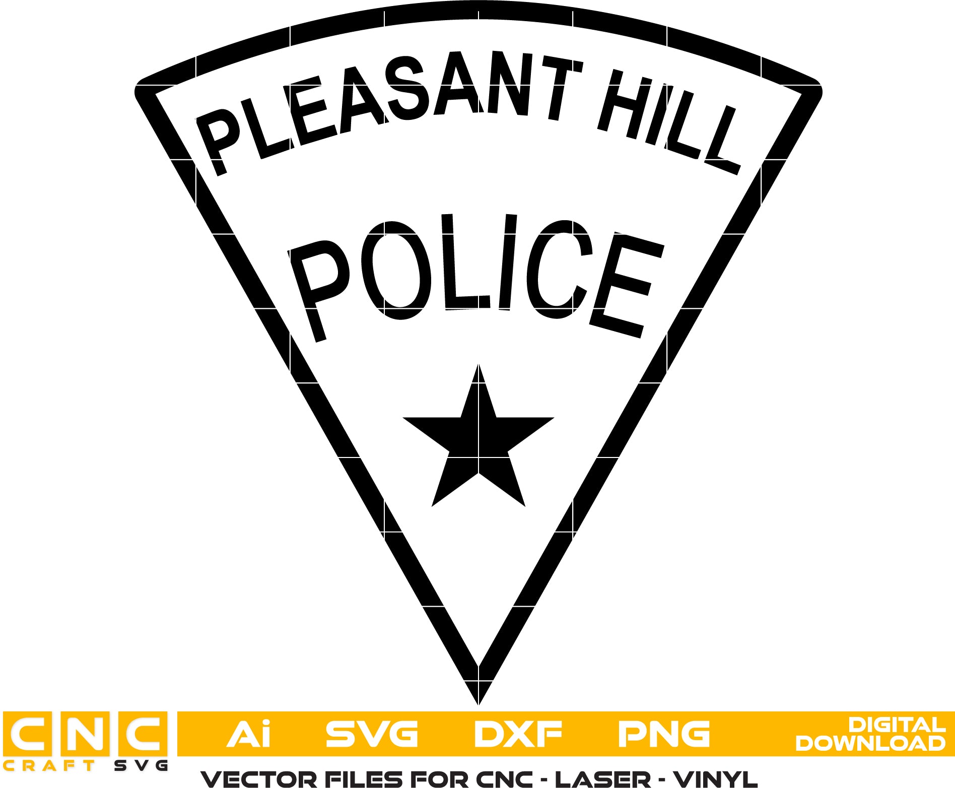 Pleasant Hill Police Patch Vector art Digital file