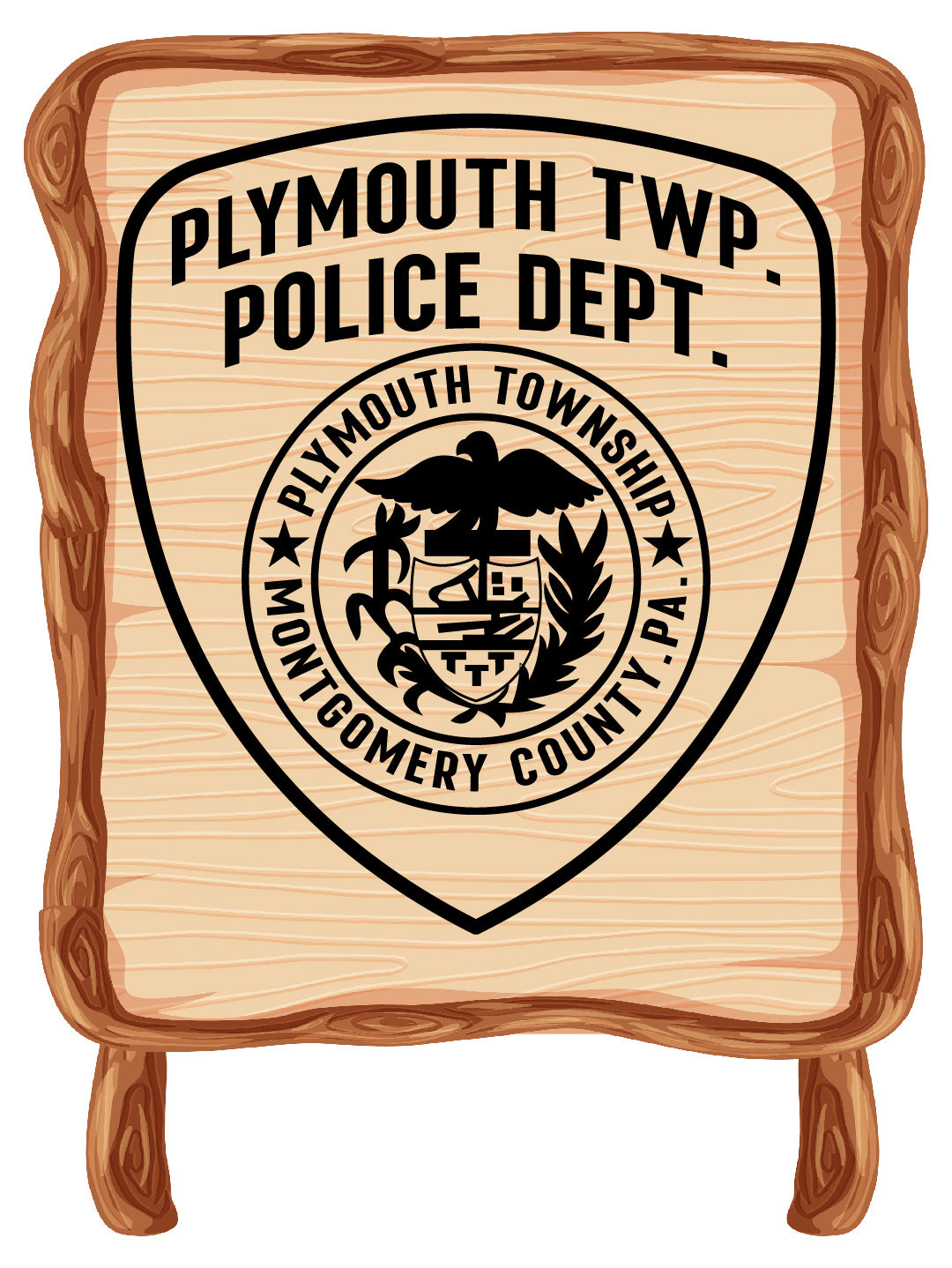 Plymouth Township Police Badge SVG | Law Enforcement Emblem for CNC & Printing